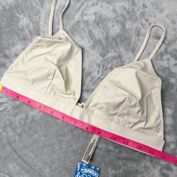 Free People Katrina Vegan Leather Bralette Evening Creme Festival Baddie Medium - Picture 8 of 12